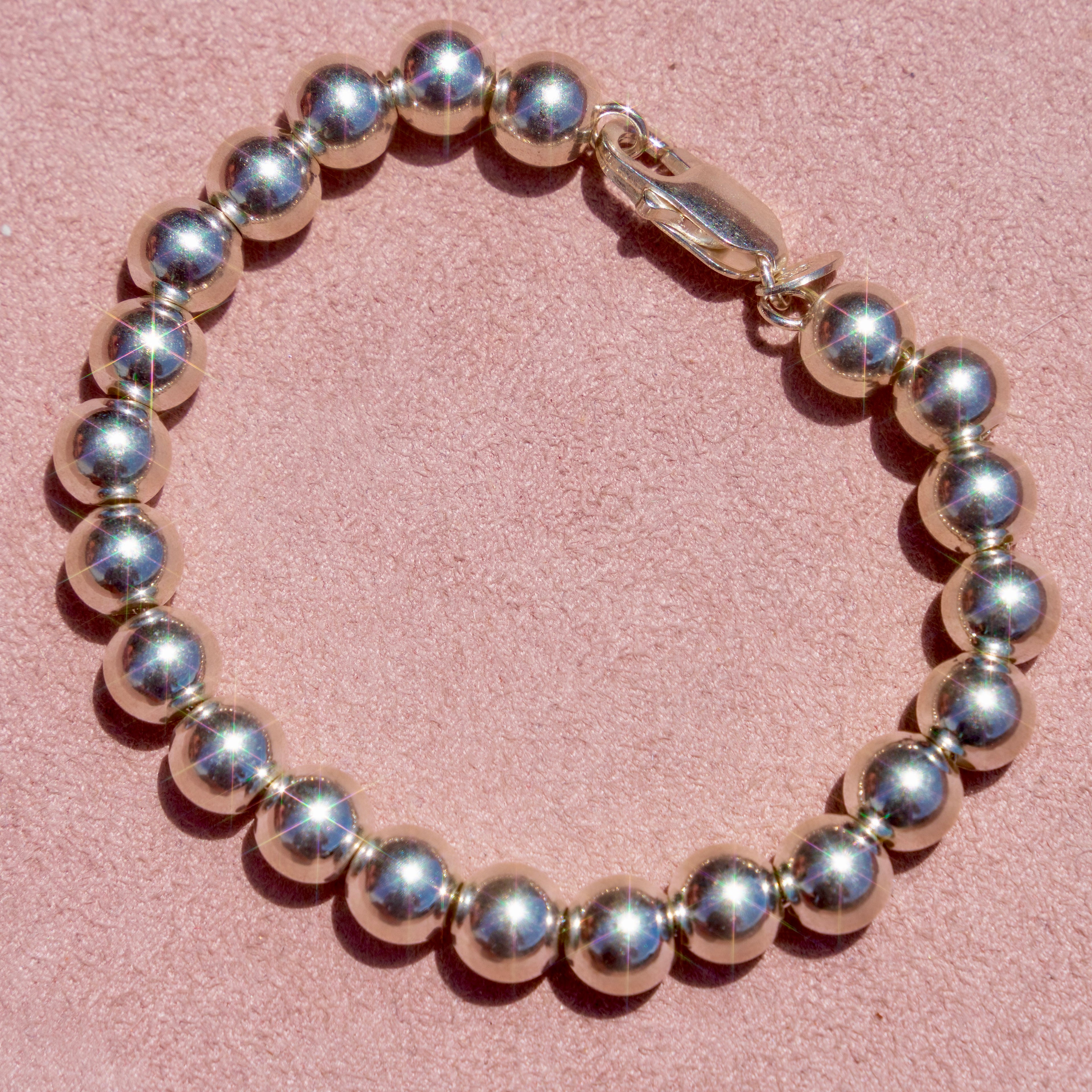 Sterling Silver Ball Bracelet (large)