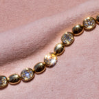 14k Baguette Diamond Tennis Bracelet
