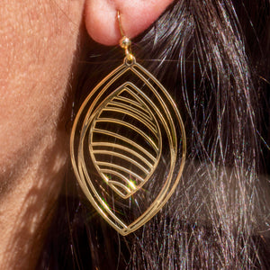 Golden Leaf Earrings