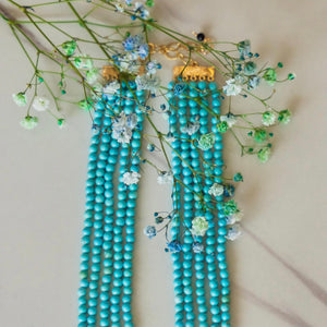 Turquoise + Freshwater Pearl Necklace