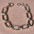 Sterling Silver Rectangular Link Bracelet