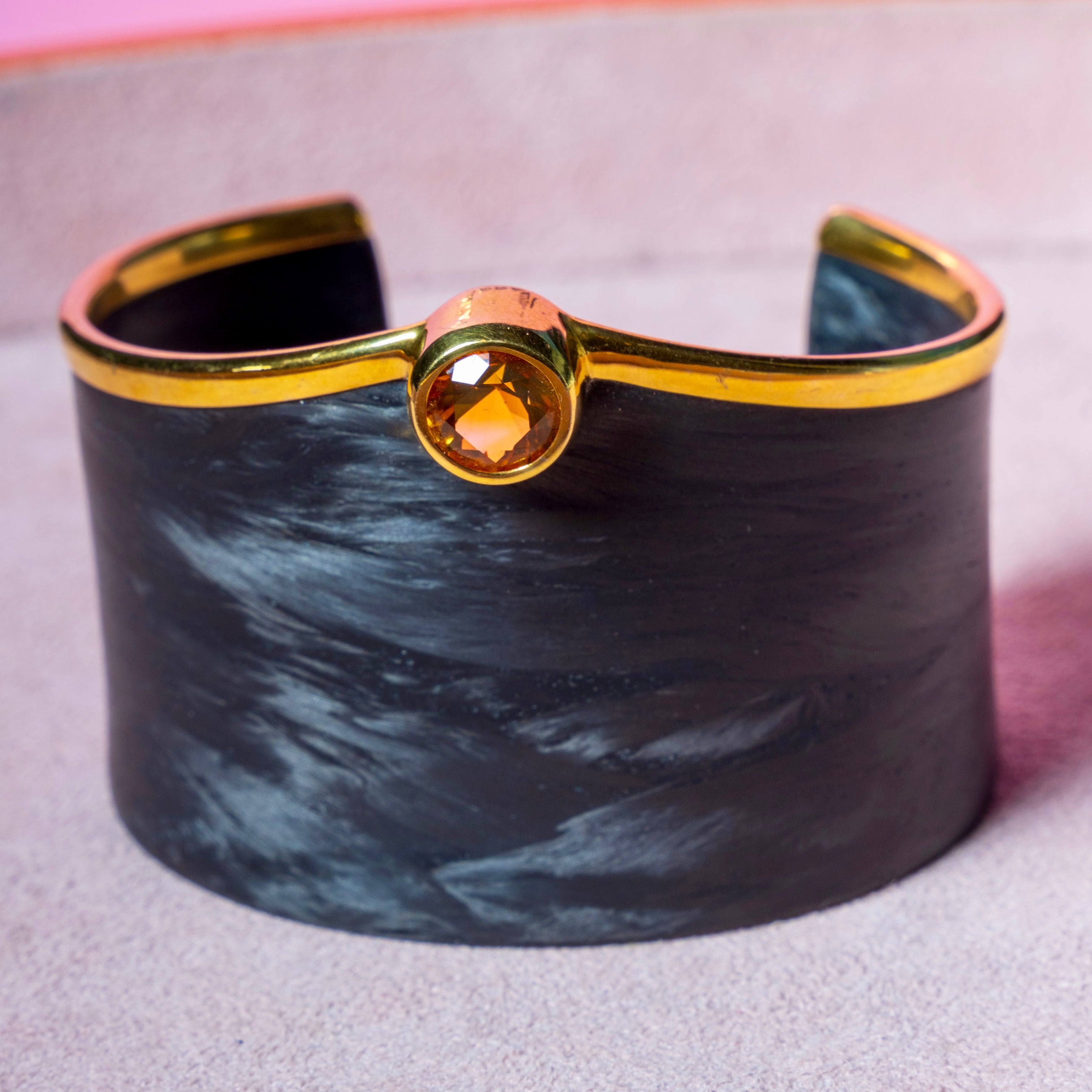 Citrine Carbon Fiber Cuff
