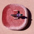 Amethyst Square Stacker Ring