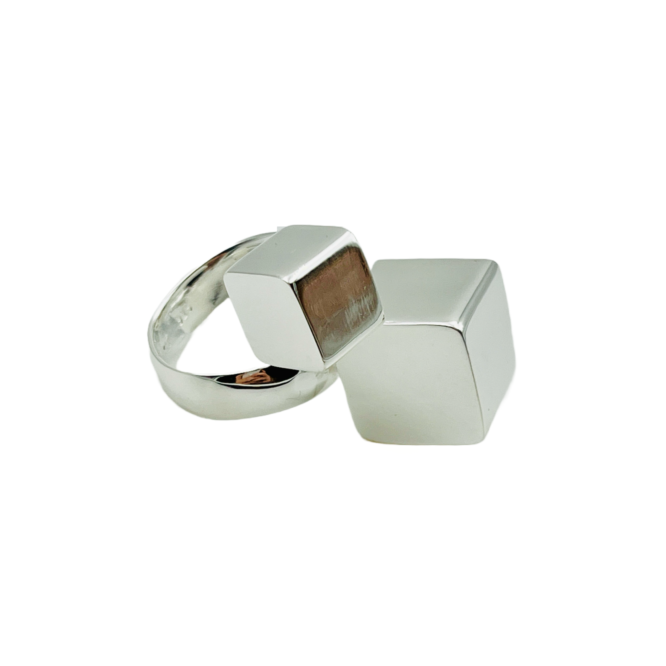 Sterling Silver Domino Ring