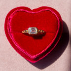 14k Lab Grown Diamond Emerald Cut Ring