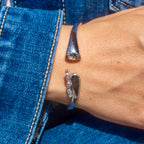 Blue Topaz Open Cuff