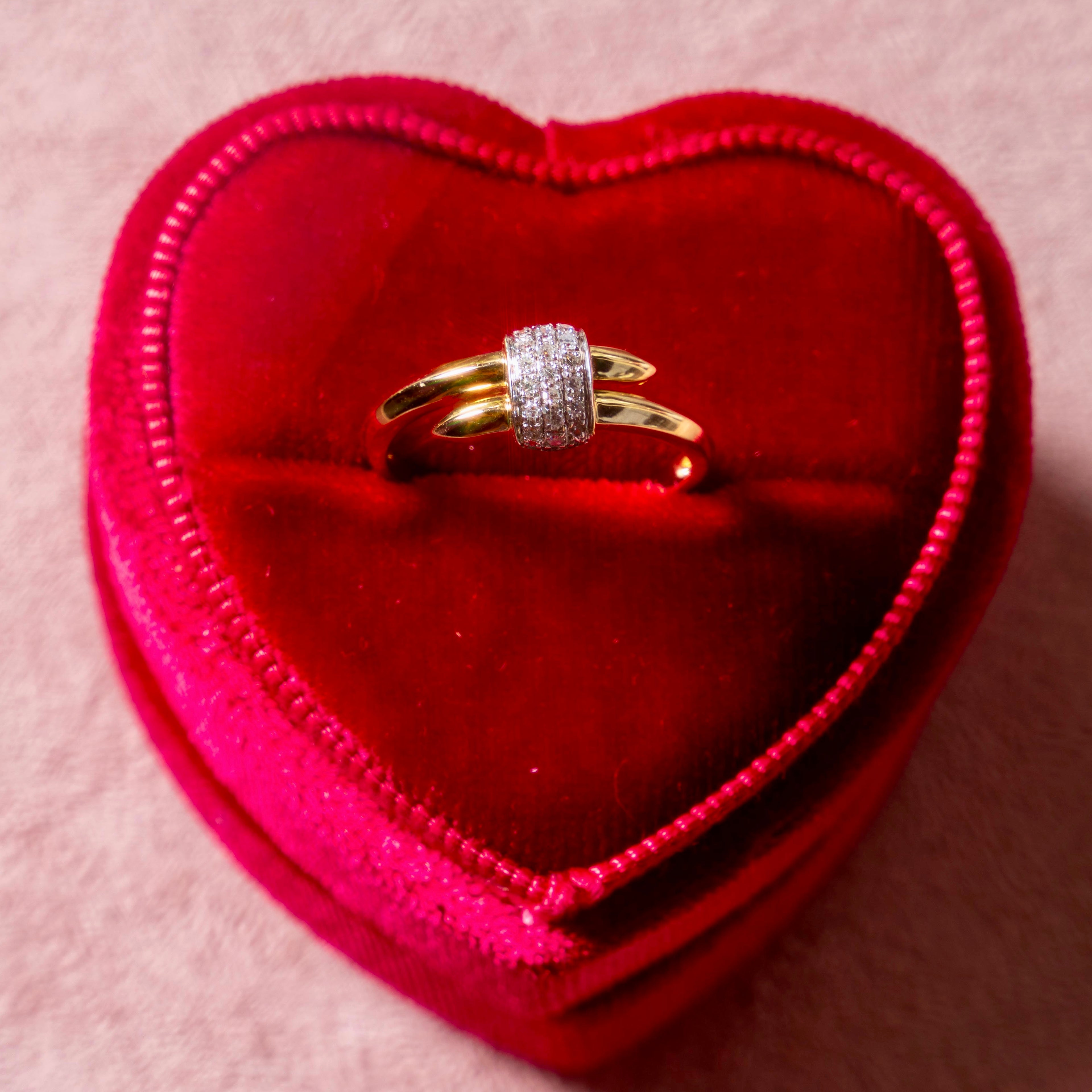 14k Diamond Wrap Ring
