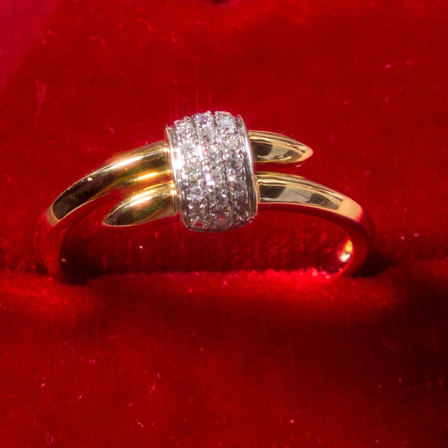 14k Diamond Wrap Ring