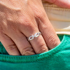 Sterling Silver Link Ring