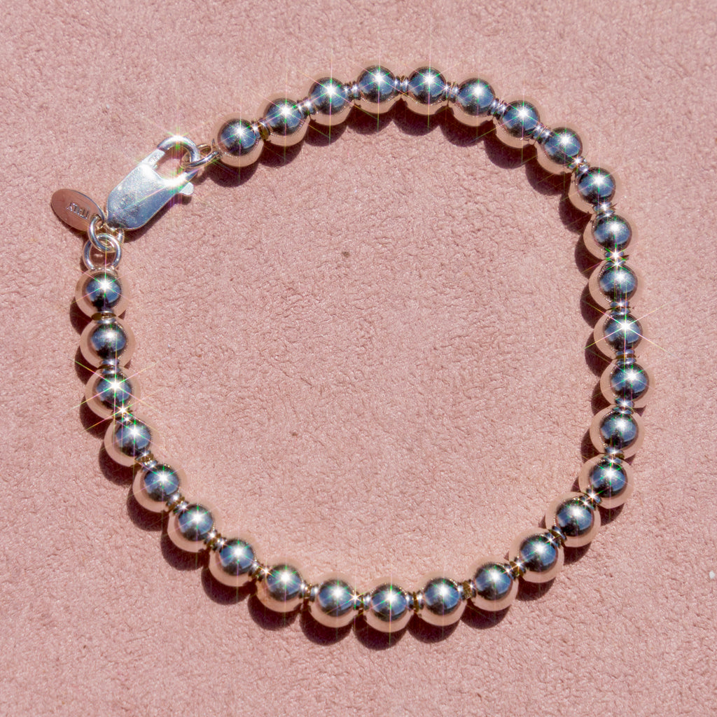 Sterling Silver Ball Bracelet (small)
