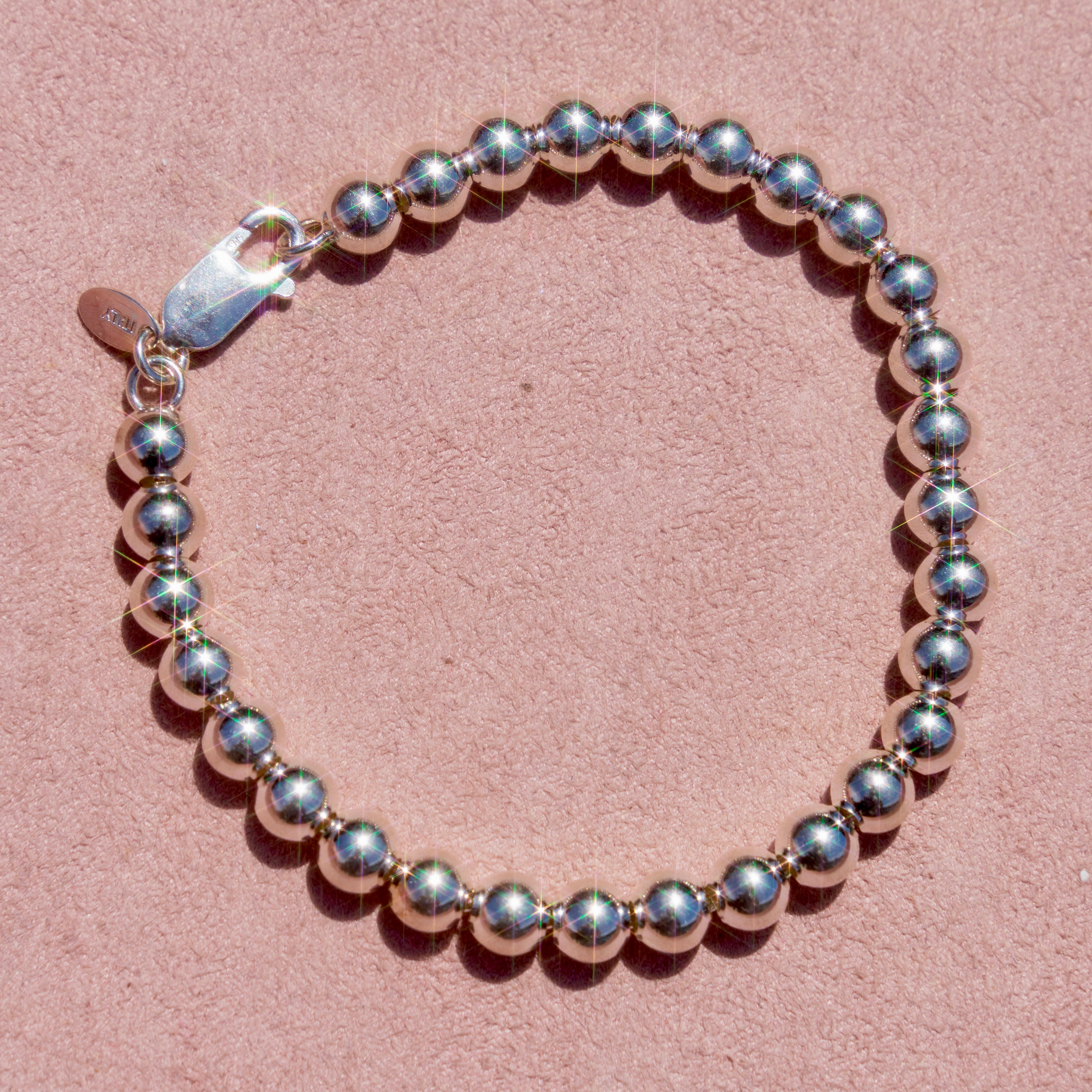 Sterling Silver Ball Bracelet (small)
