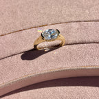 CZ Oval Bezel Ring