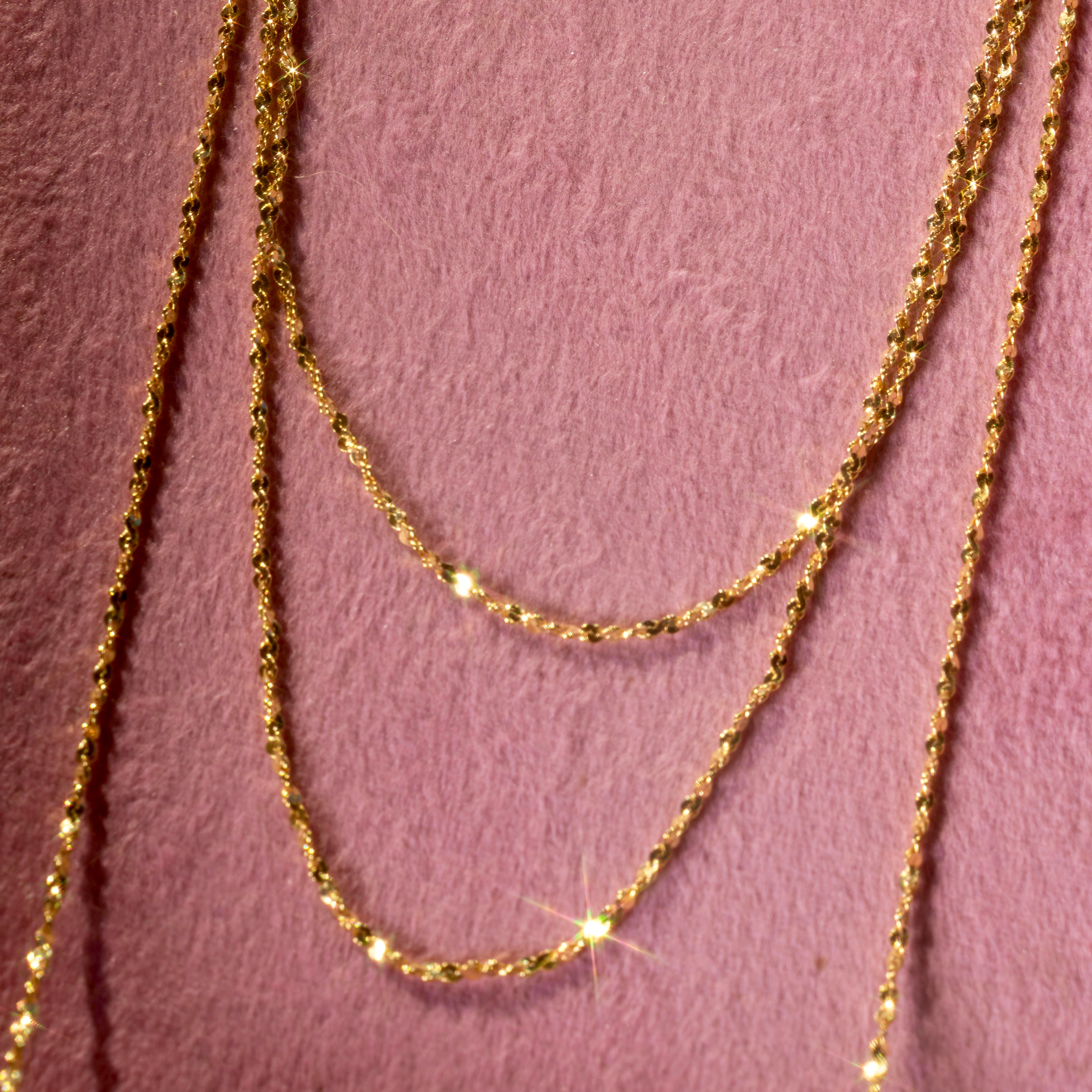 Shimmer Rope Chain (16”, 18”, 30”)