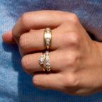 18k Baguette Diamond Ring (vintage inspired)