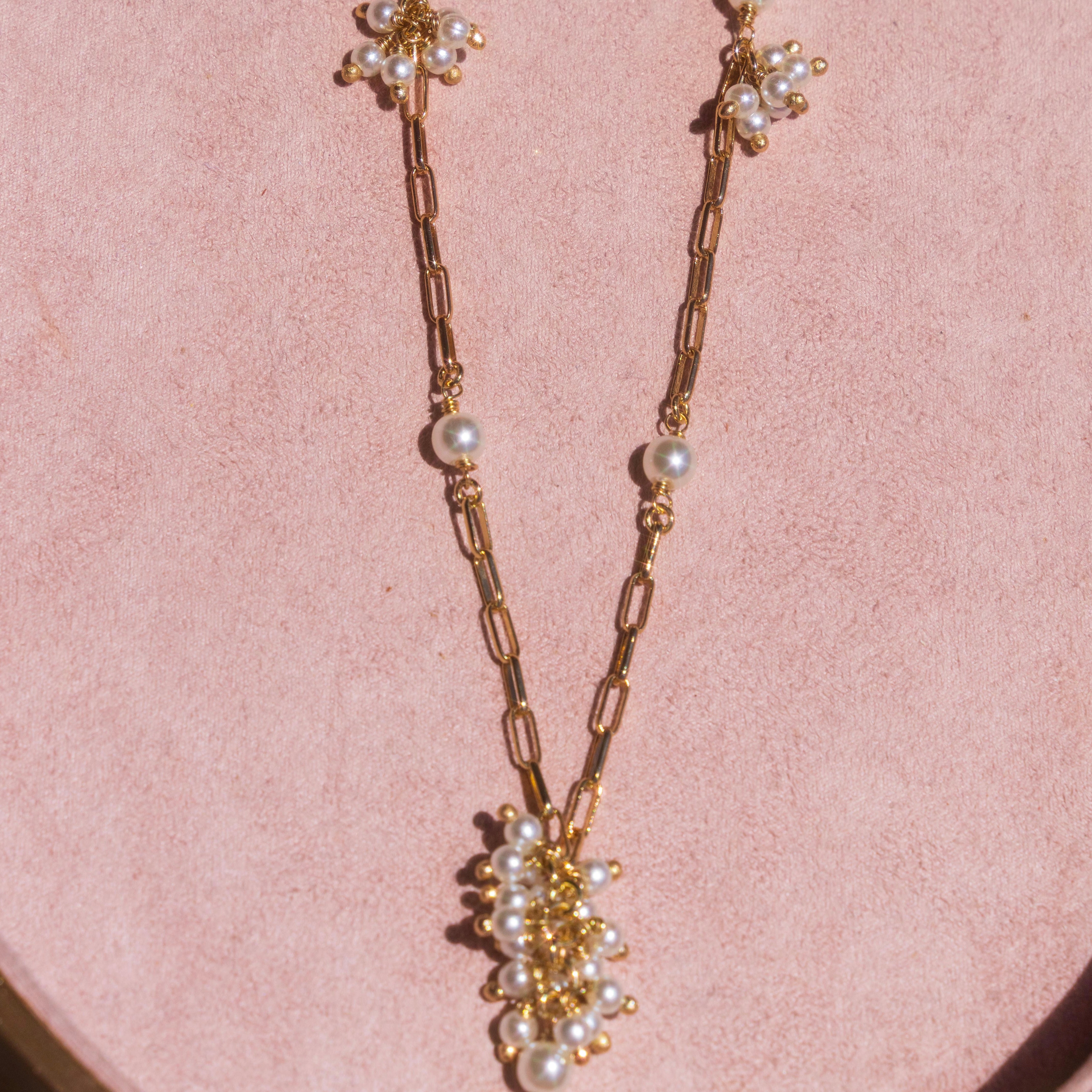 Freshwater Pearl Link 30” Necklace