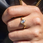 14k Lab Grown Pear Cut Diamond