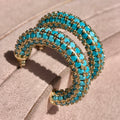 Turquoise Chunky Hoops