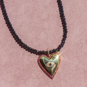 Guardian Eye Heart Necklace