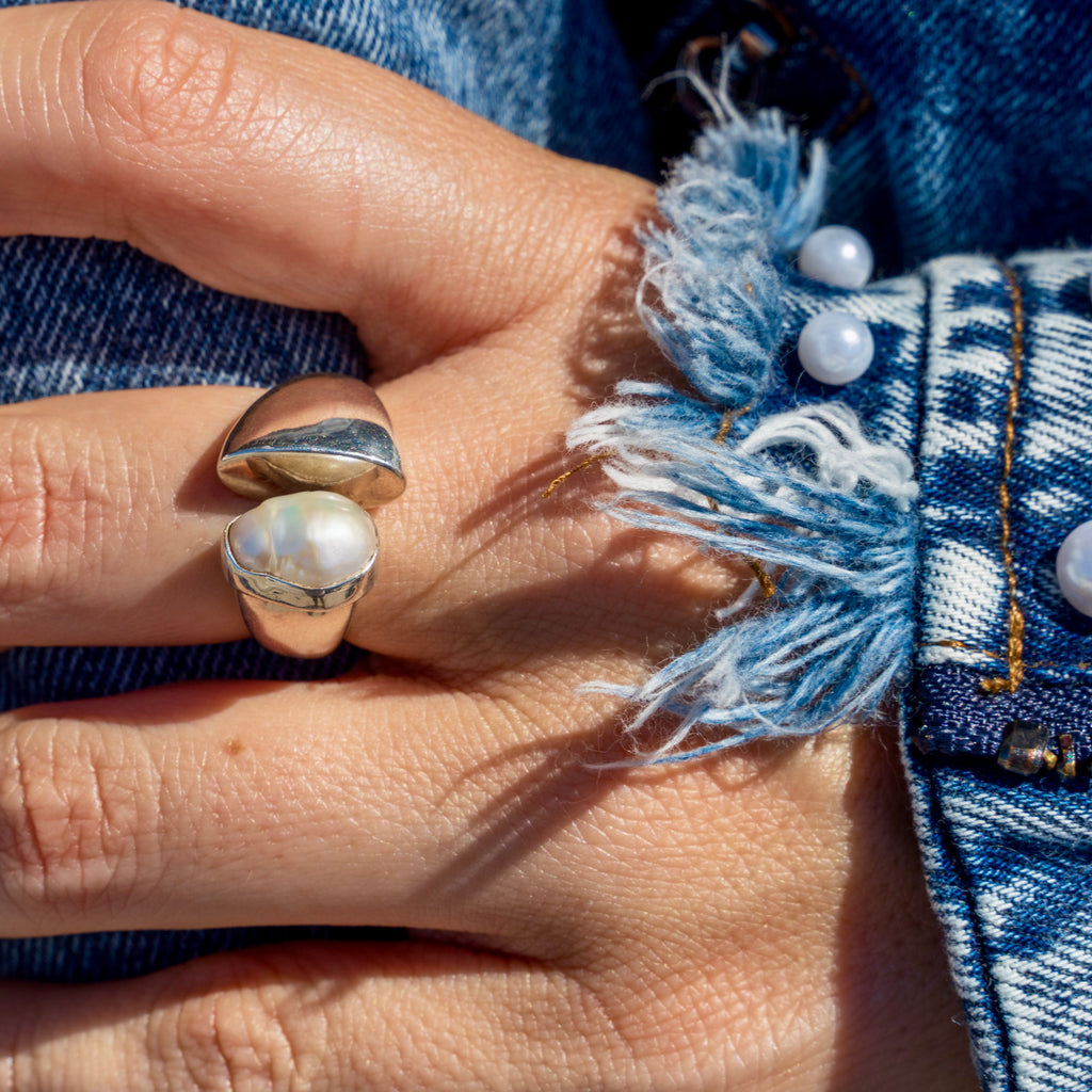 Freshwater Pearl Split Ring