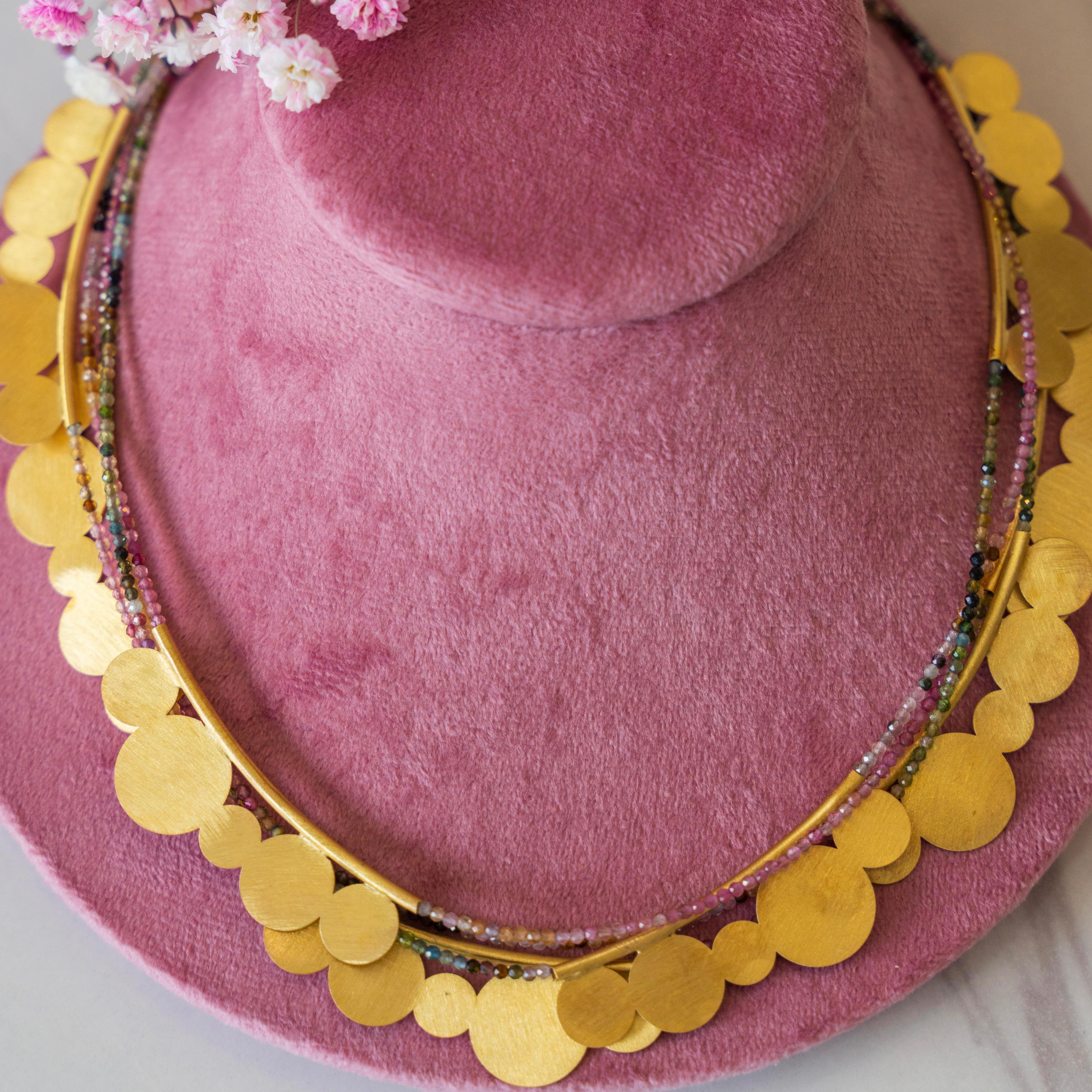 Tourmaline Dot Necklace