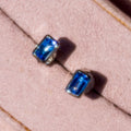 Sterling Silver Tanzanite Studs
