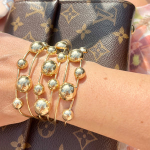 Gold Bubble Cuff