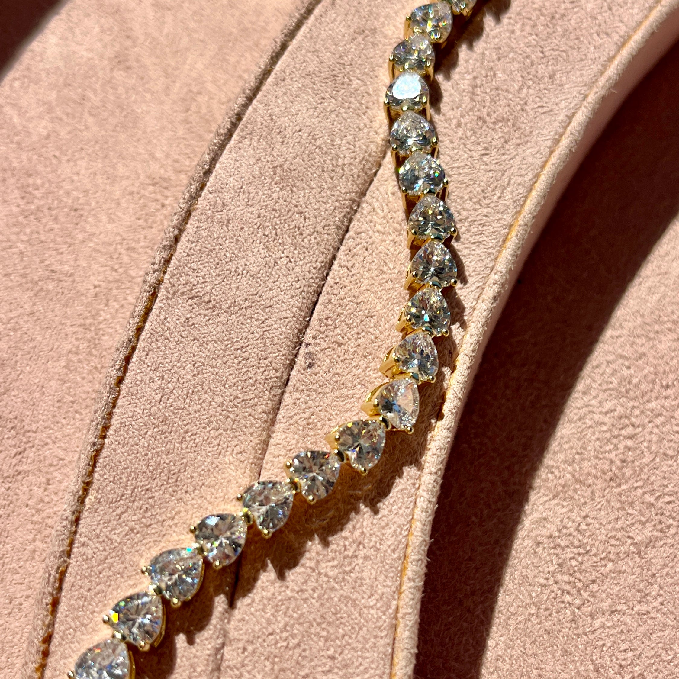 Heart Tennis Bracelet