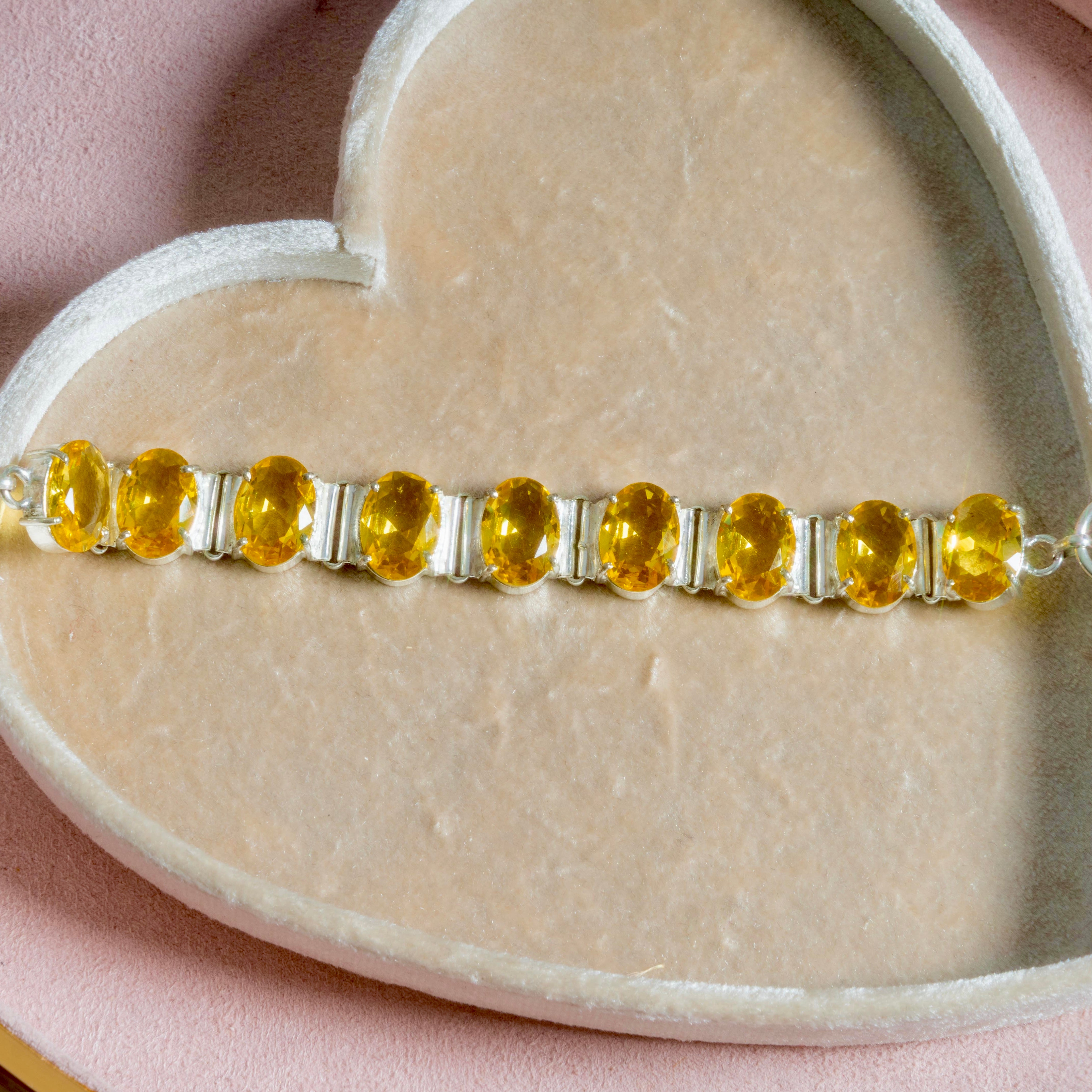Citrine Tennis Bracelet