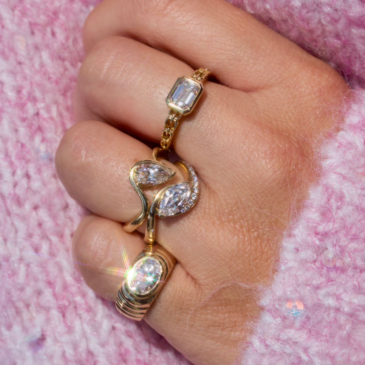 14k Lab Grown Diamond Marquise Ring