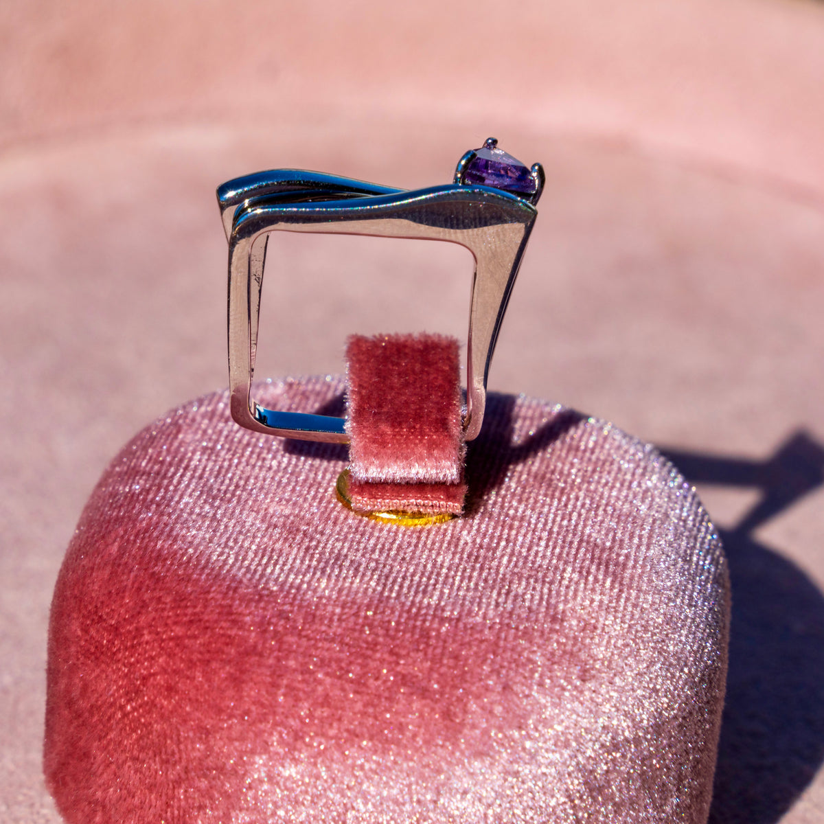 Amethyst Square Ring