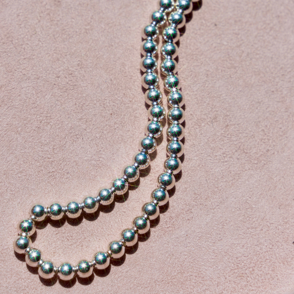 Sterling Silver Ball Necklace (small)