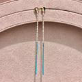 Turquoise Ombré Tennis Earrings