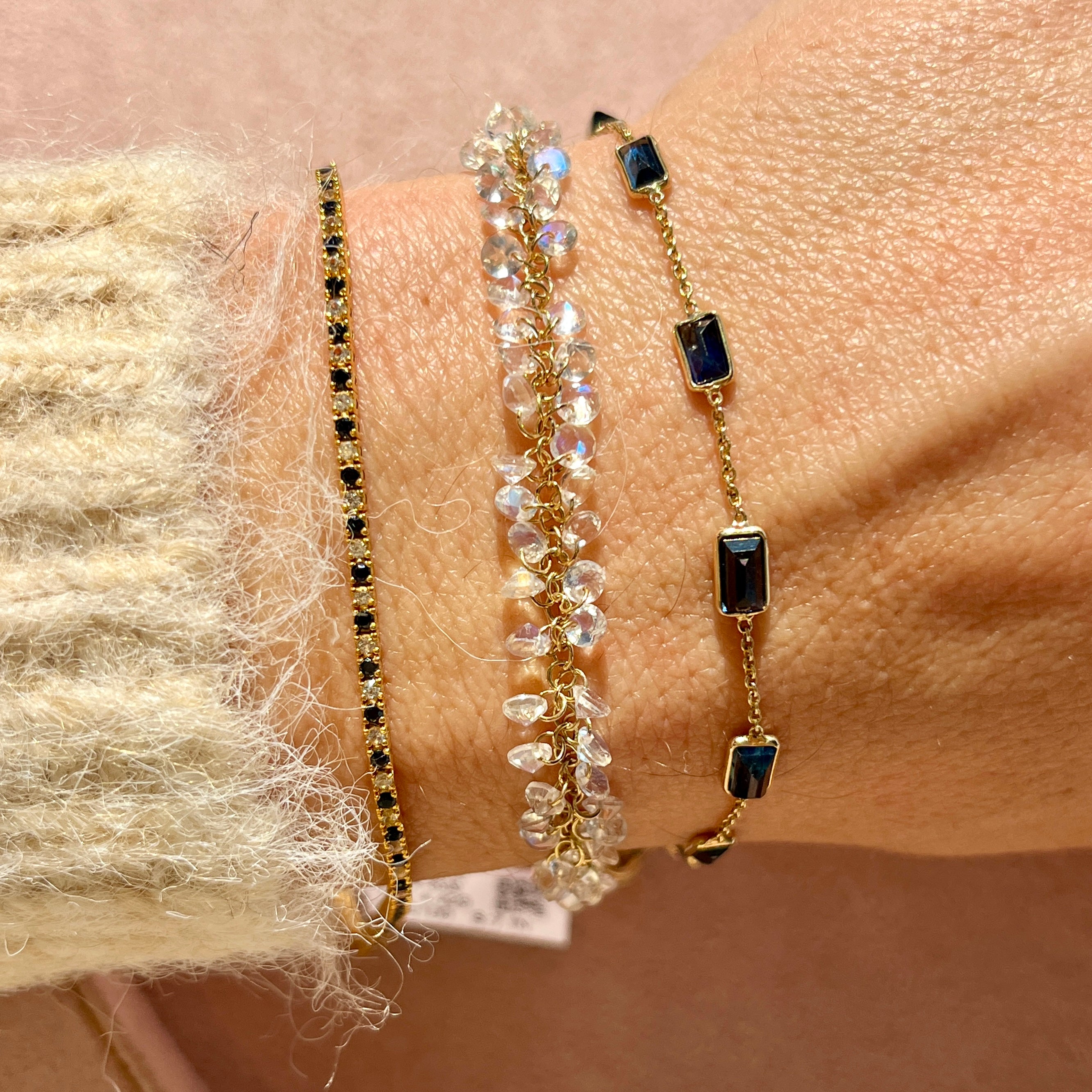 14k Blue Sapphire Bracelet