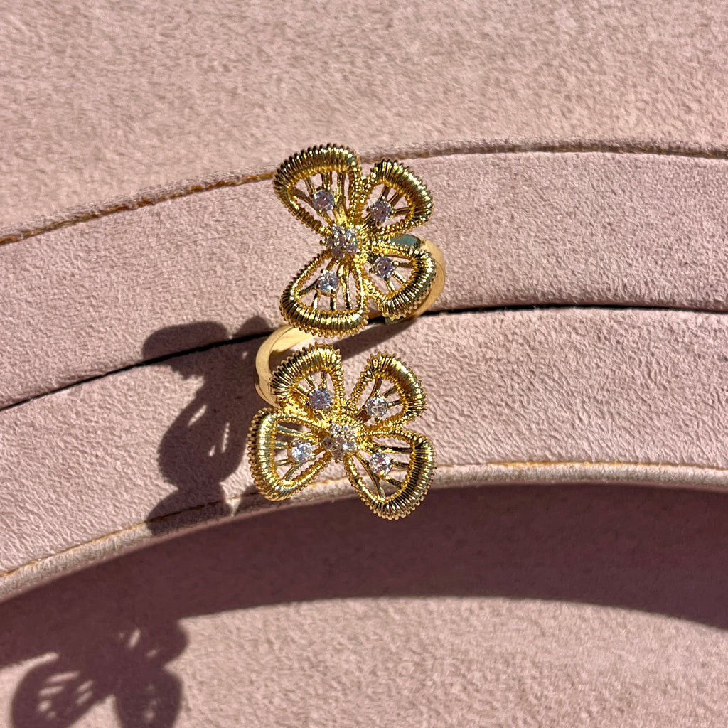 Double Butterfly Ring