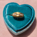 18k Vintage Inspired Baguette Diamond Ring