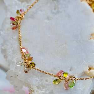 14k Tourmaline Shaker Bracelet