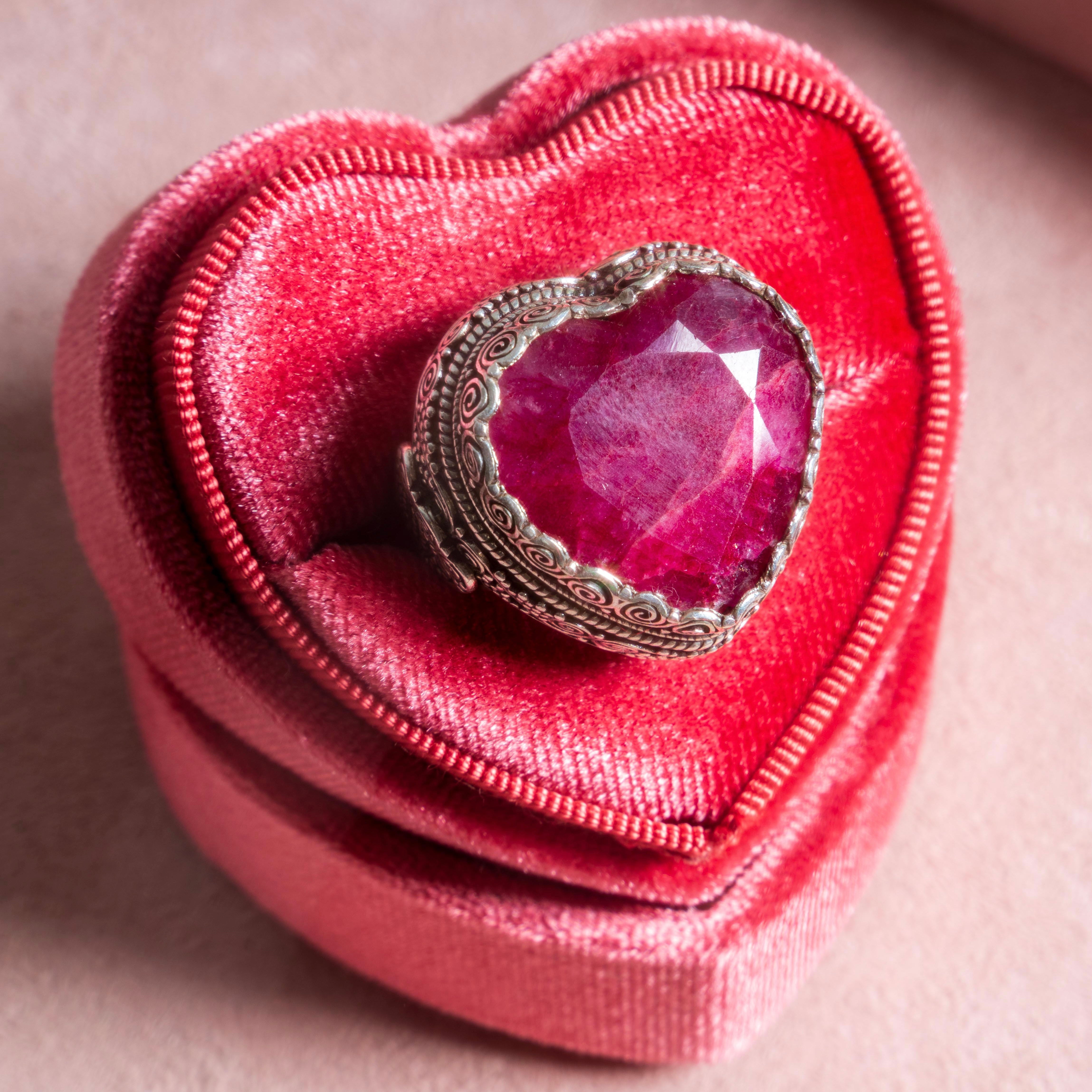 Ruby Heart Ring