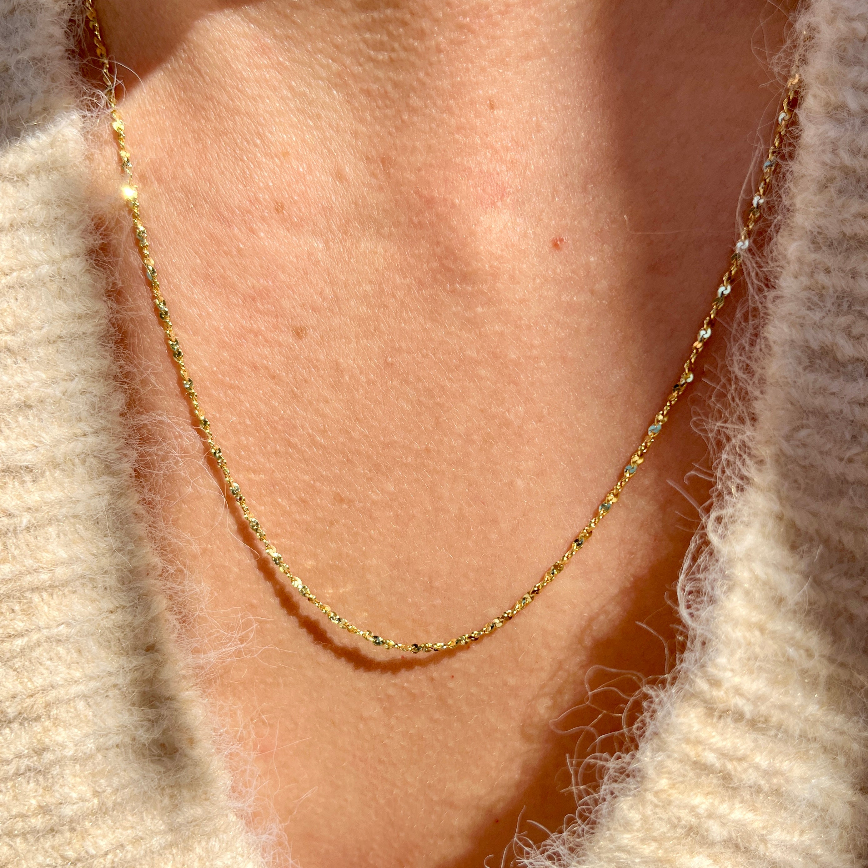 Rope Diamond Cut Chain