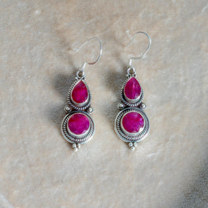 Ruby Dangle Earrings