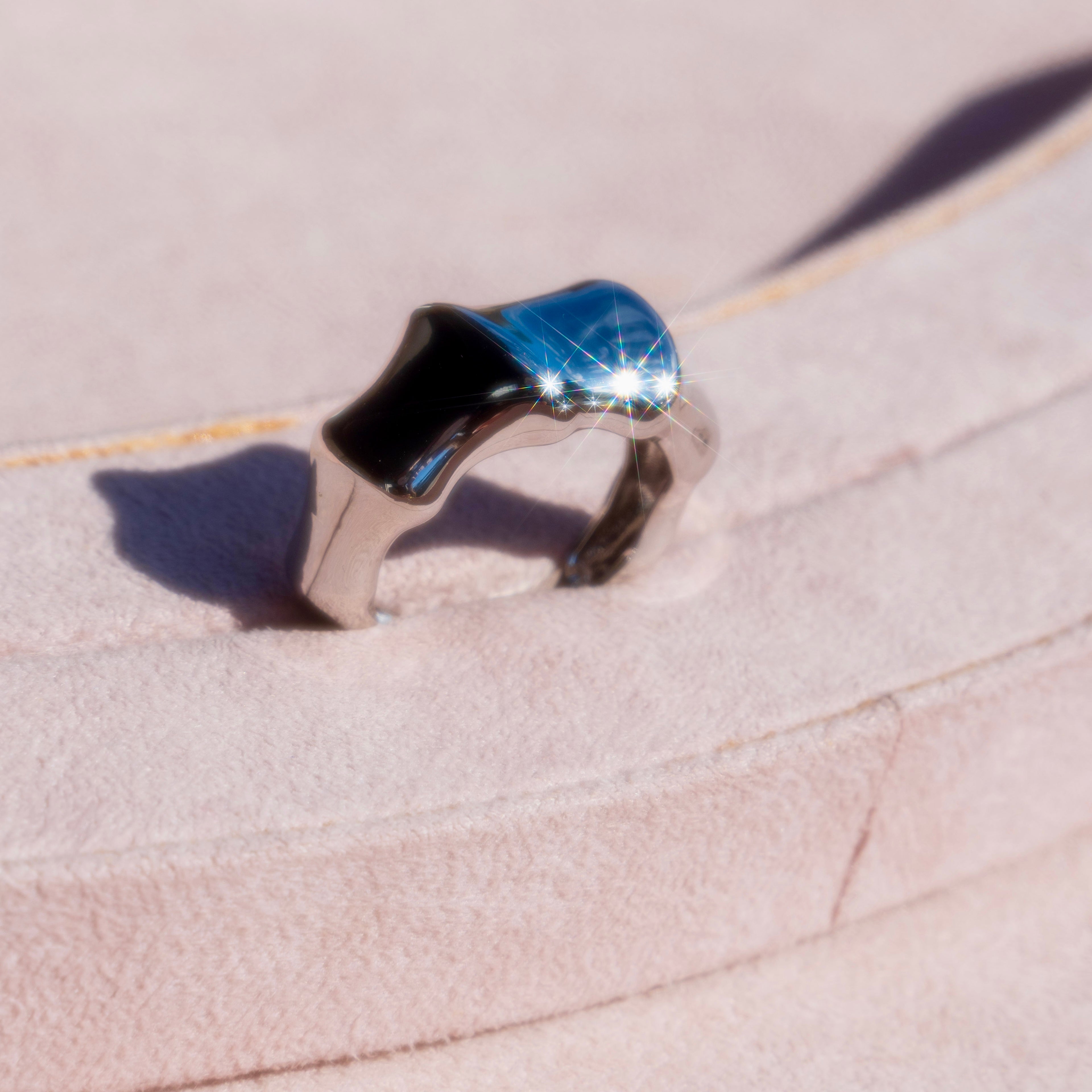Sterling Silver Wave Ring