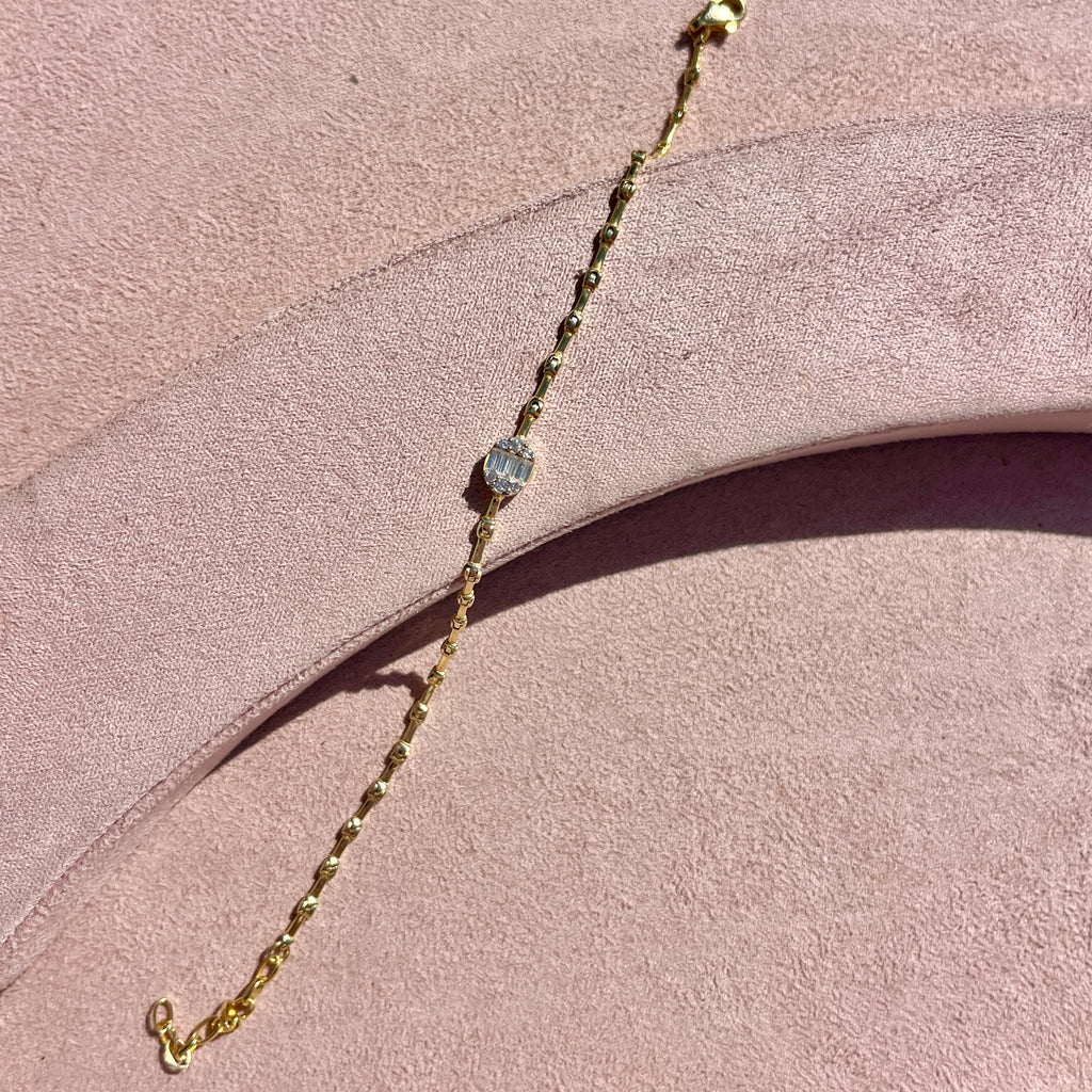 Baguette Beaded Bracelet
