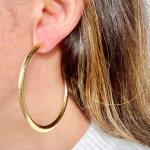 Large Gold Hoops (Round)