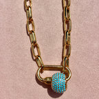 Turquoise Link Necklace
