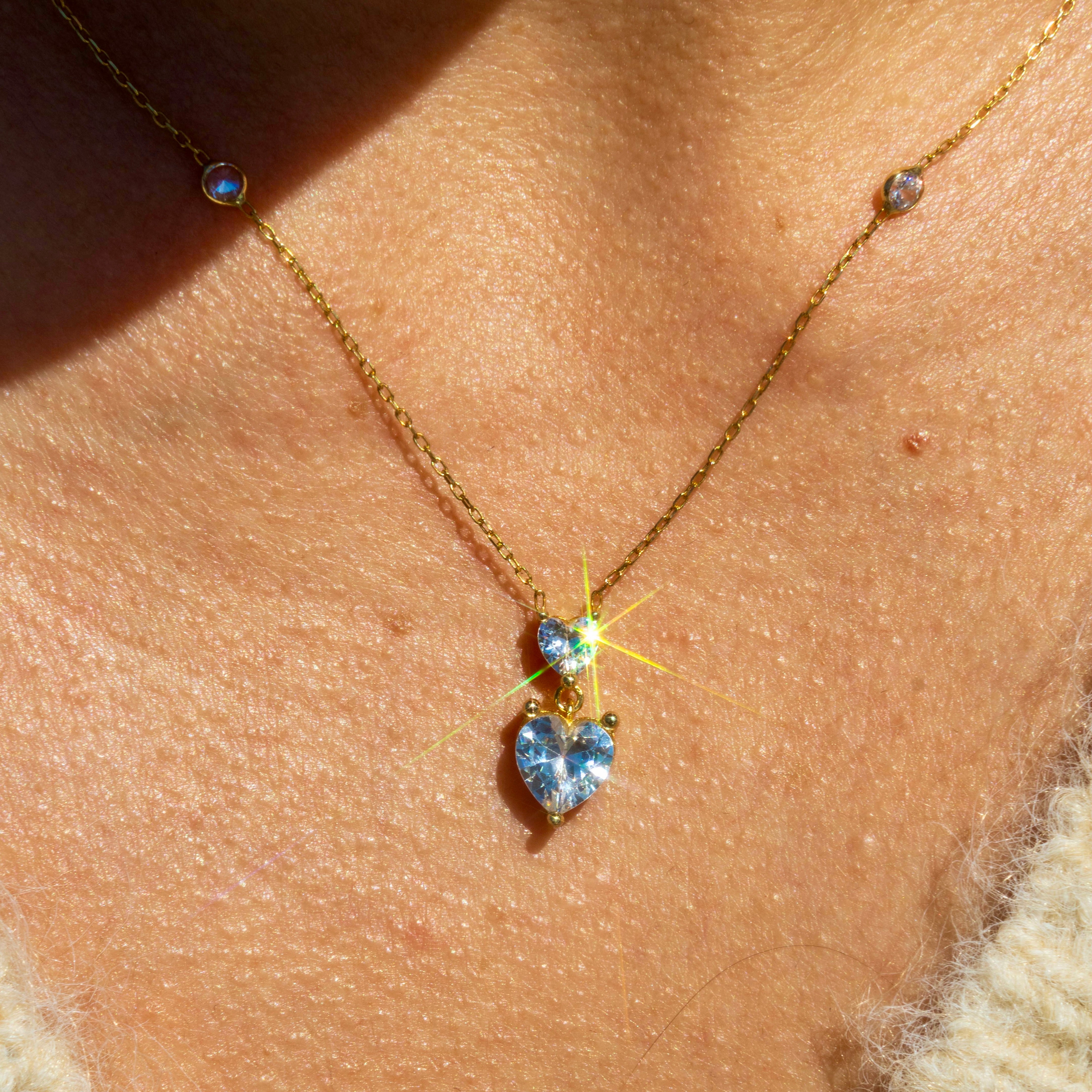 Double Heart Necklace