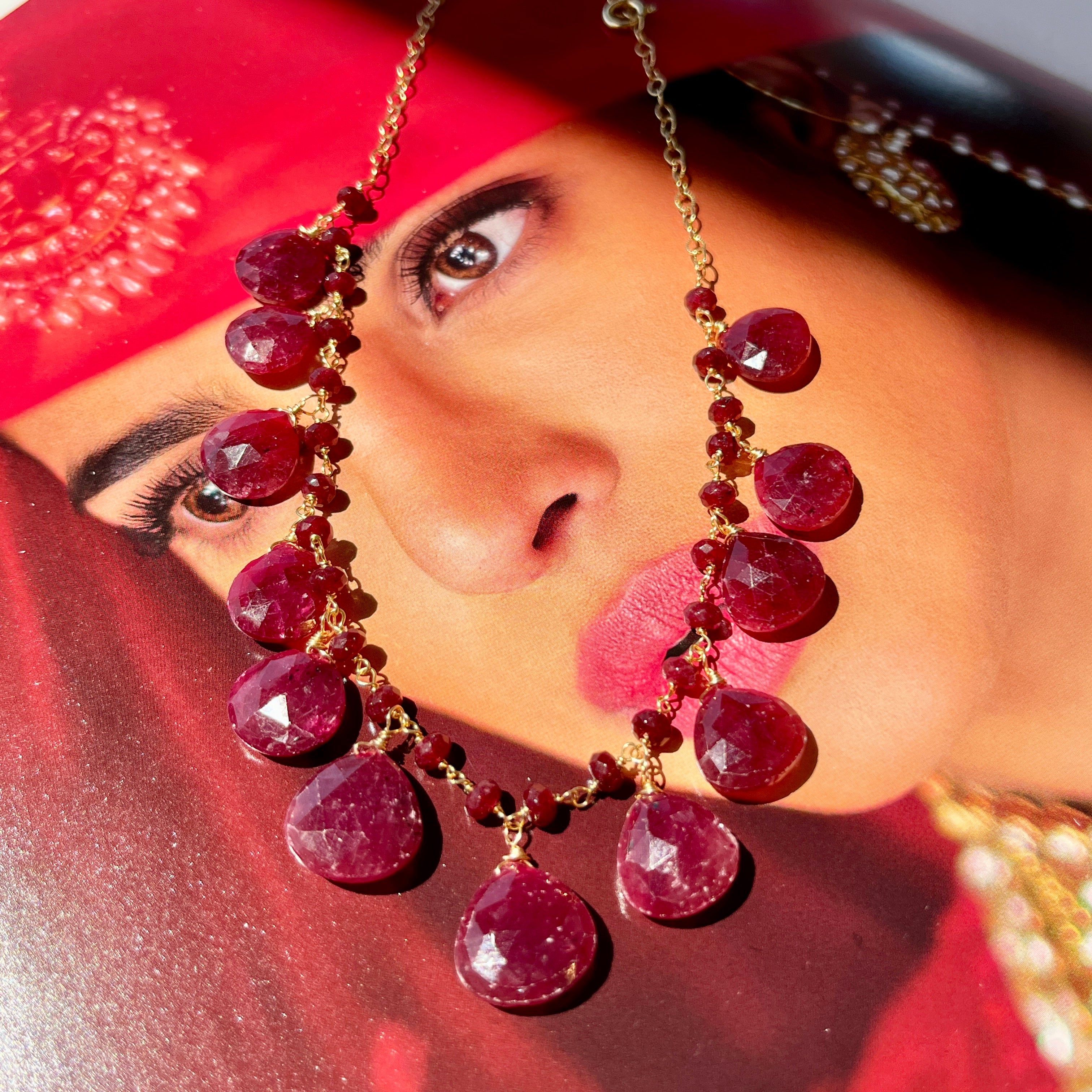 Pearcut Ruby Necklace