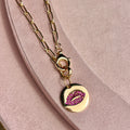 Red Lips Link Necklace