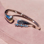 Blue Topaz Open Cuff