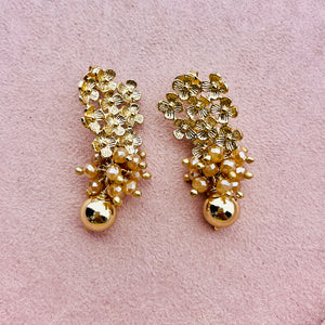 Champagne Czech Crystal Earrings