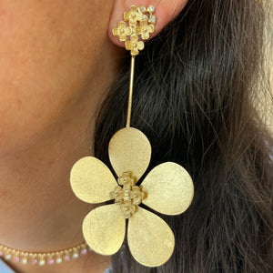 Large Floral Earrings