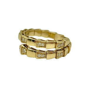 14k Diamond Snake Ring